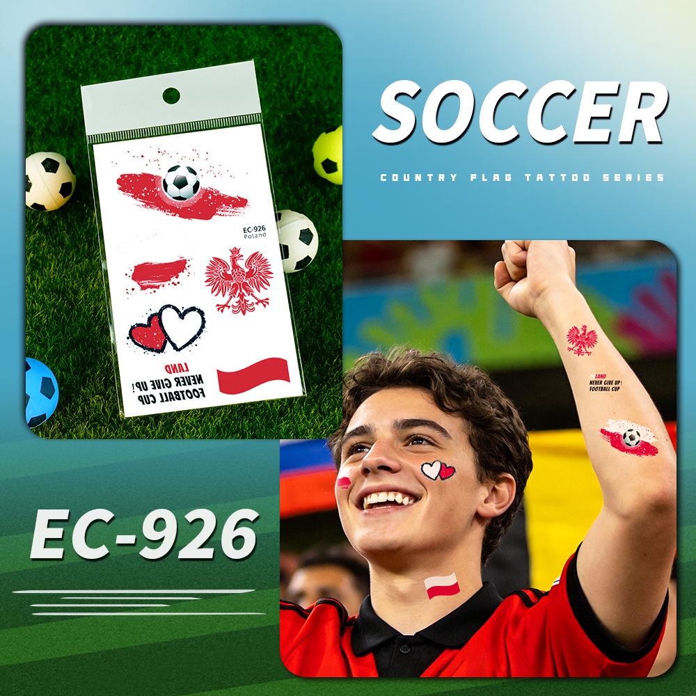 Ruikalong USA Canada Mexico Flag Waterproof World Cup Tattoo Stickers