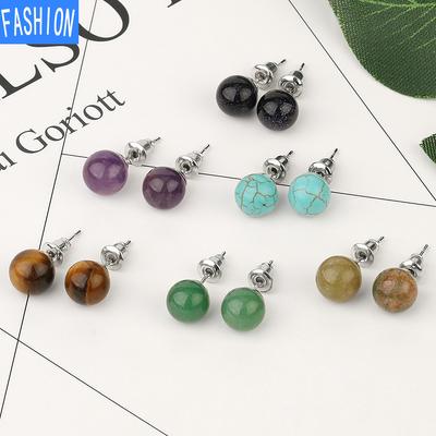 Creative Cute Peas Natural Crystal Kõrvarõngad Euroopa ja Ameerika Lihtsad Kõrvarõngad Naiste Algsed nipsasjakesed Kõrvarõngad