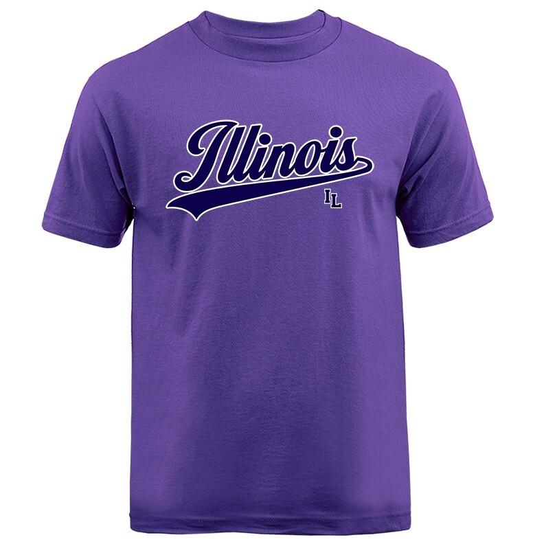 State of Illinois Swoosh IL Graphic T-shirt Unisex T-Shirt XL