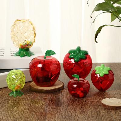 12 Stück Bonbonschachteln in Fruchtform, kreative Ananas-, Erdbeer-, Wassermelonen-Snackbehälter aus Kunststoff, Partydekoration für Hochzeit, Weihnachten, Valentinstag