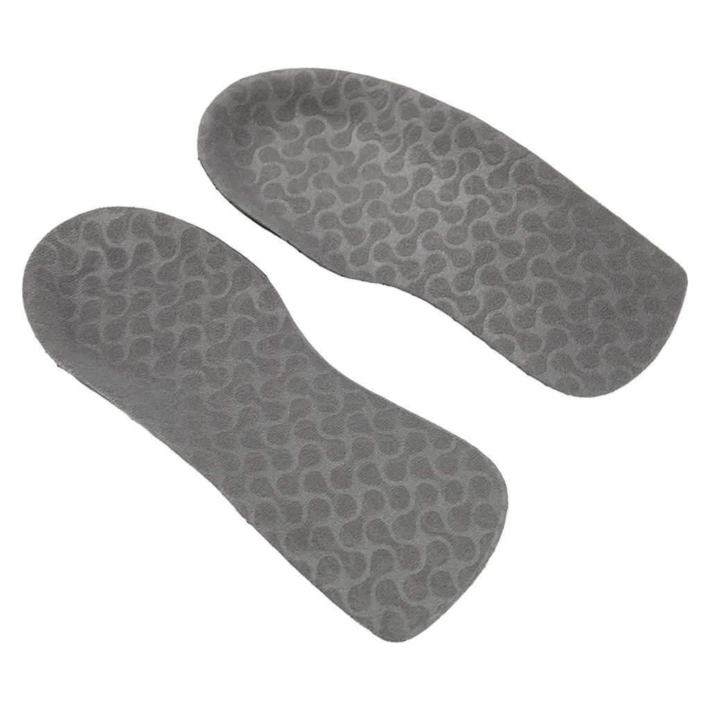 PU Feet Insoles Comfortable Shock Absorbing Arch Supports Inserts for Running Sports Gray