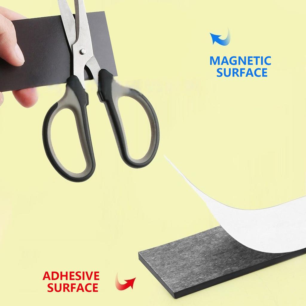 Pack of 6 Multipurpose Strong Adhesive Magnetic Strips Strong Backing Cut to Size Designs for Fly Screens and More
