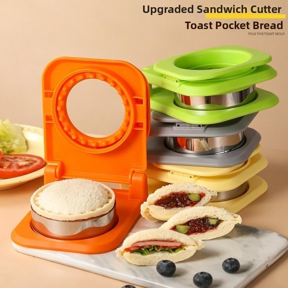 Sealer Flip Toast Bread Mold Spring Press Cookie Cutter New Sandwich Mold Kitchen Baking