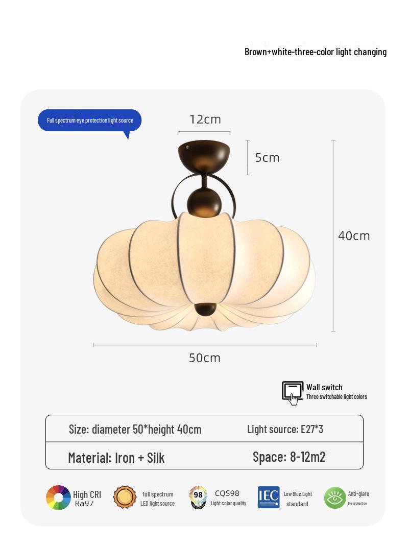 

Люстра из цельного дерева в стиле Наньян - французский ретро-дизайн для спальни или столовой