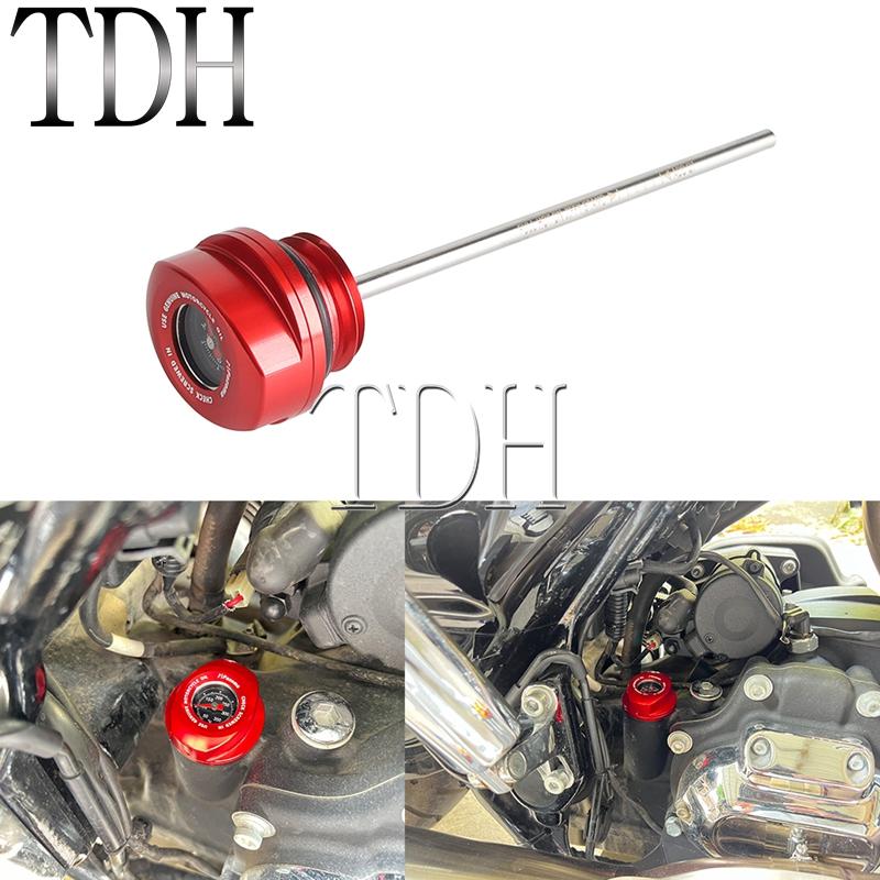 Oil Dipstick w/ Temperature Gauge For Harley Road Glide FLTRX Freewheeler FLRT 17-23 Tri Glide Ultra Classic FLHTCUTG 17-24 FLHP
