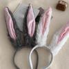 Adorkable Headband Cartoon Rabbit Hair Hoop Eye-catching Headpiece Headwear for Halloween Cosplay Role Play