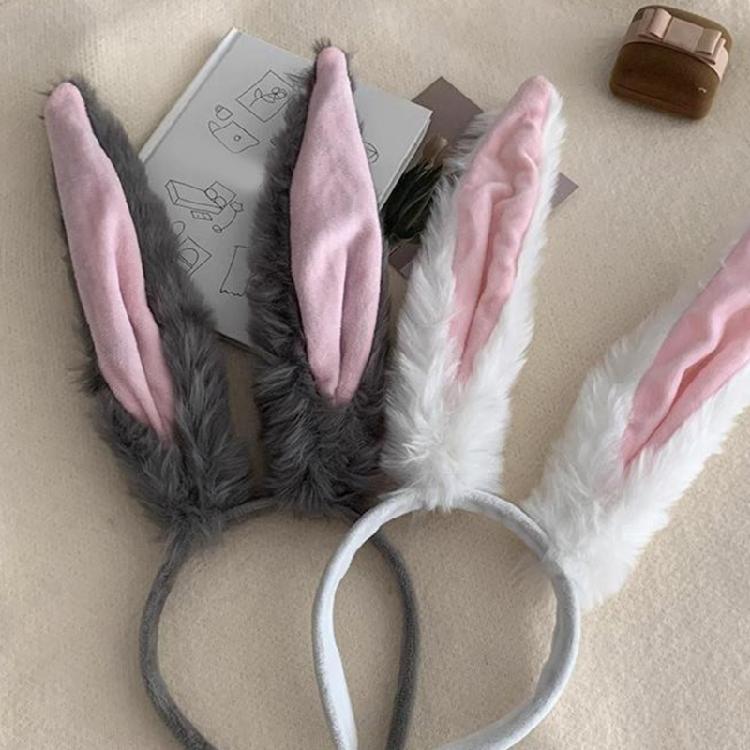 Adorkable Headband Cartoon Rabbit Hair Hoop Eye-catching Headpiece Headwear for Halloween Cosplay Role Play