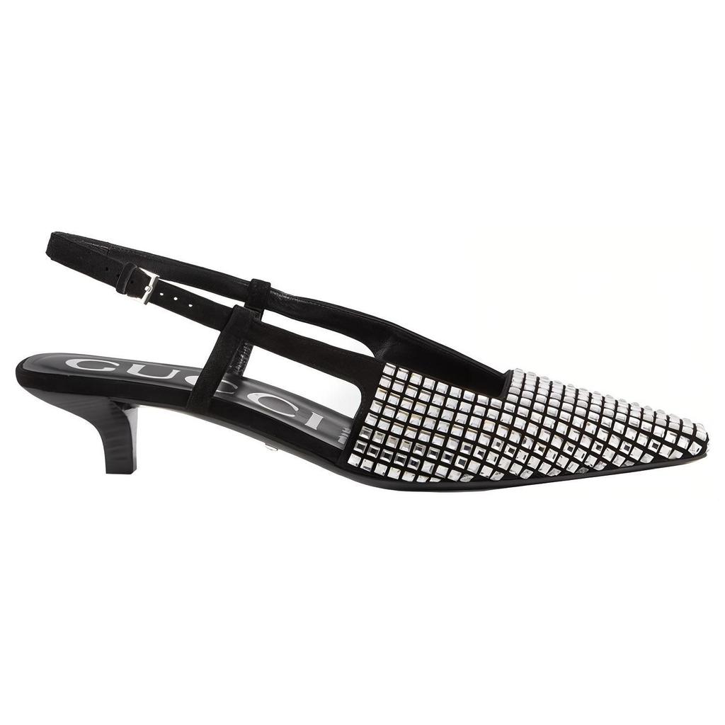 Gucci Crystal-embellished Slingback Pumps 679364 C2000 1000