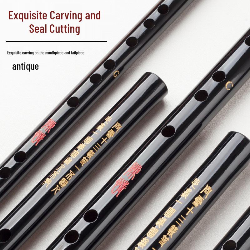 Querflöte aus Bambus, CDEFG-Tasten, Klassischer Stil für Schüler und Anfänger