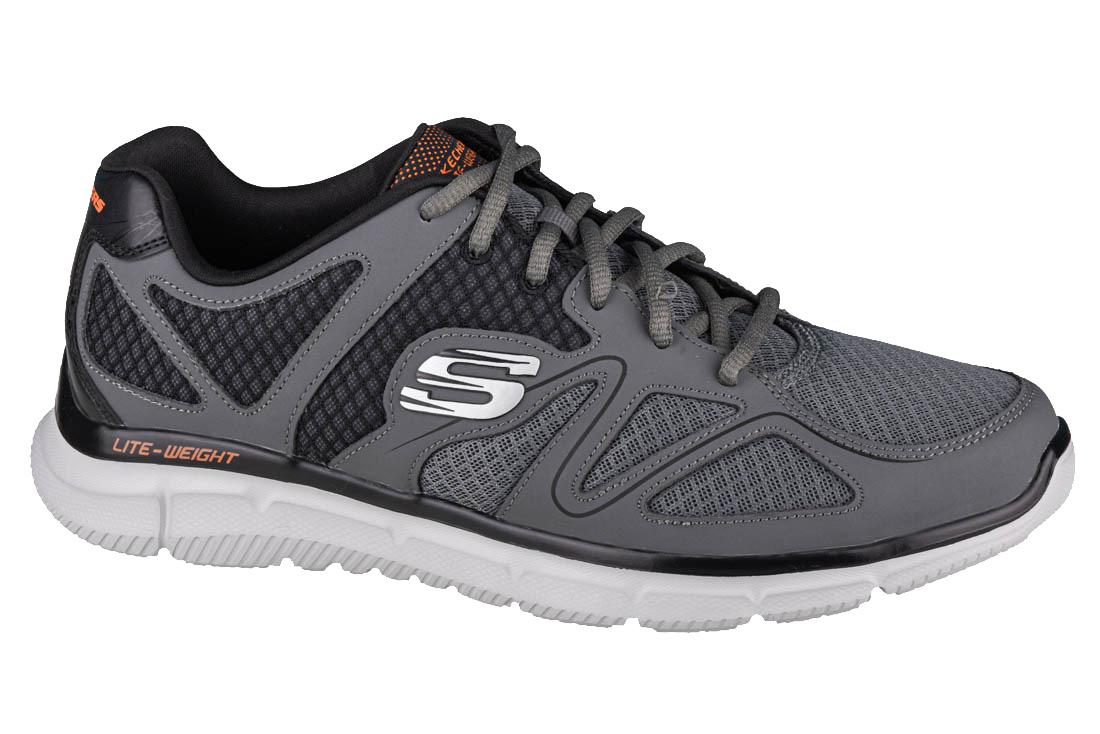 Skechers Satisfaction-Flash Point 58350-CCOR, Homme, Baskets, gris 42 gris