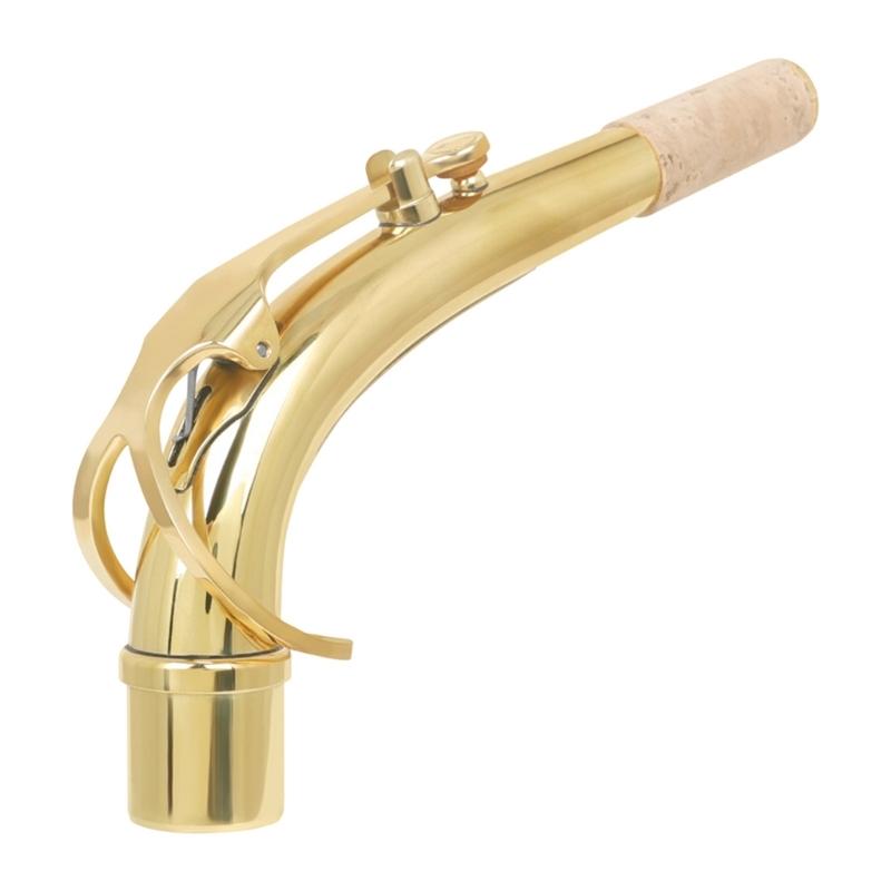 Brass Sax Necks Replacement Alto Saxophone Bend Neck with Cork Sheet Curved Neck Woodwind Instruments Accessories