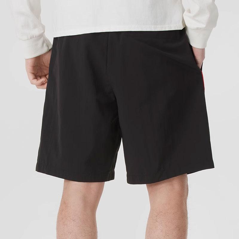 Puma Série Style de Vie Sportif Lettre Mode Lacets Respirant Short Décontracté Cinq Points Shorts Homme Noir 633081-01