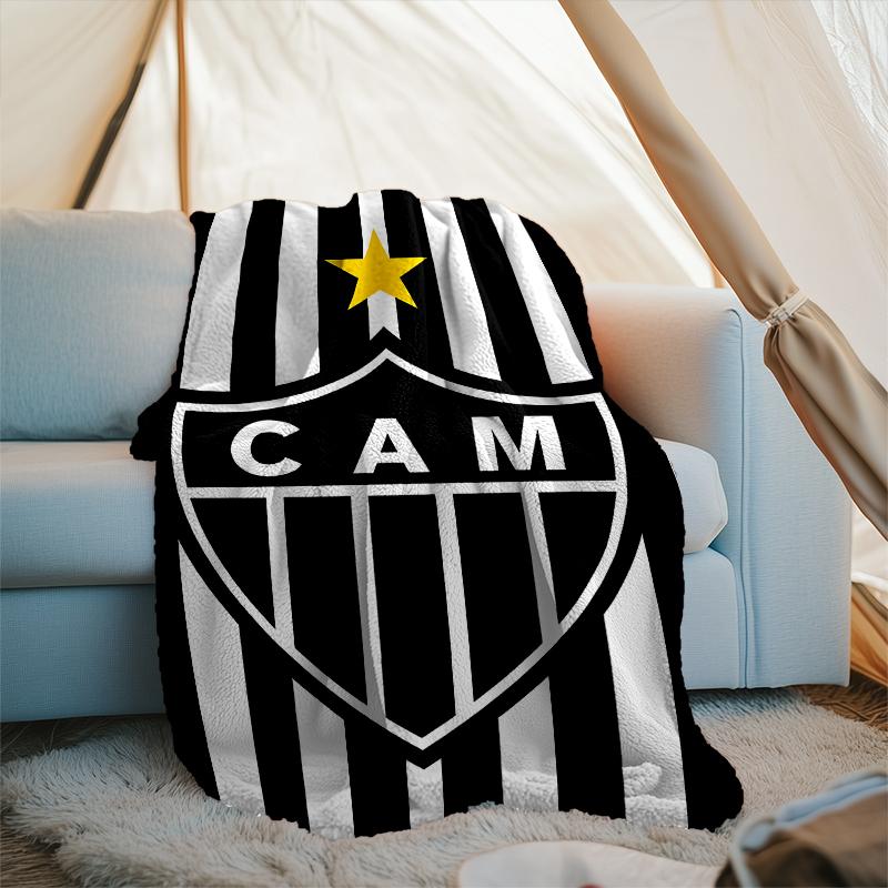 1PC Love For Atlético  Printed Soft Flannel Blanket Throw for Adult Bedroom Living Room Sofa Camping Travel Fan Gifts Christmas Gifts