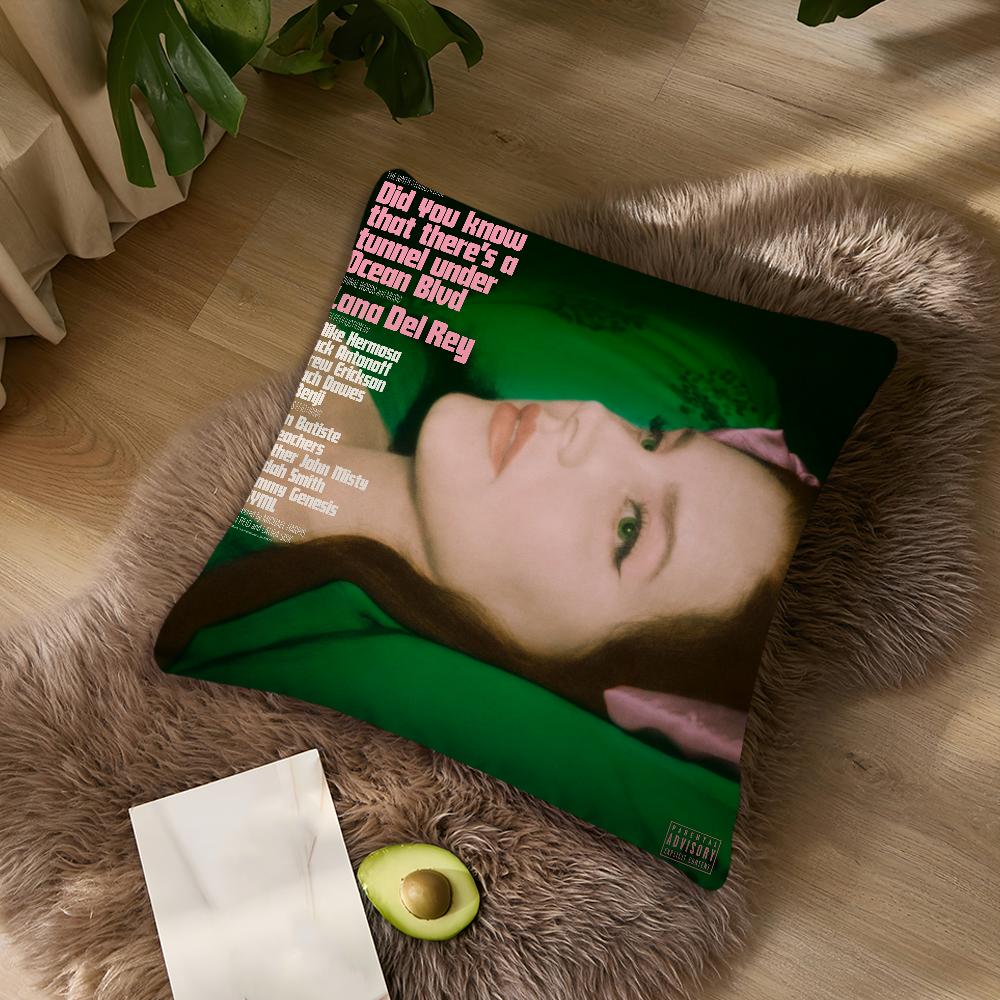 Singer L-Lana D-Del R-Rey Tough Ultraviolence For Bedroom Car Coffee Shop Room Soft And Living Room Sofa Decorative Pillow Case