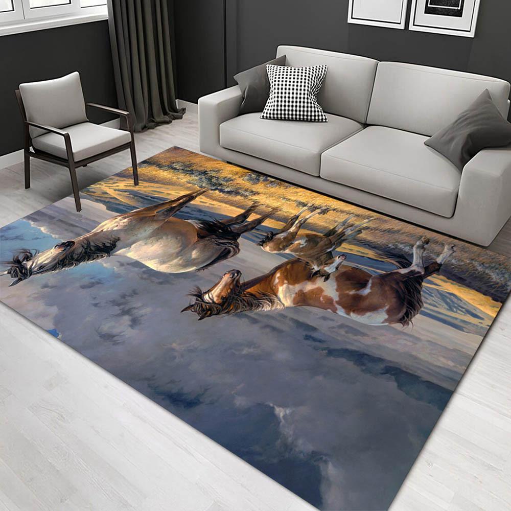 

1pc 1598624259Pattern Carpet, Area Rug For Living Room Bedroom Room Bed Chair Laundry Entryway Corridor Yard Non-slip Outdoor Camping Rug Fl 60cm by 90cm