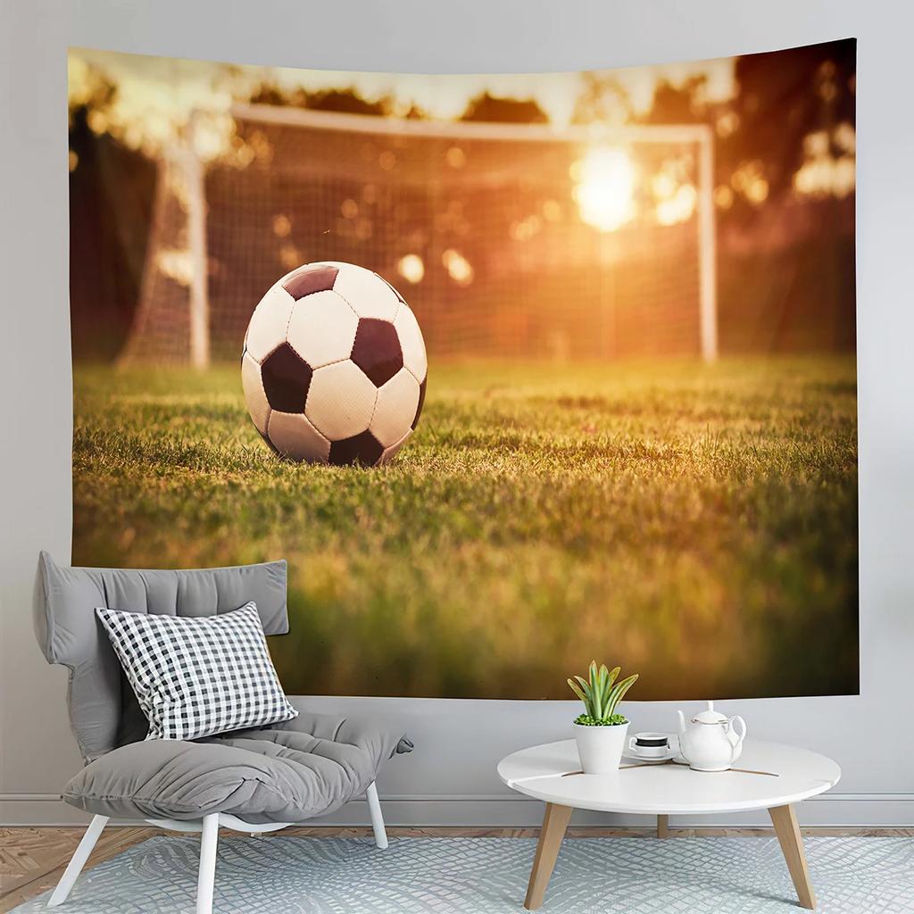 Football Tapestry, Stadium   Fans  Art Living Room Bedroom Wall Hanging Tapestry
