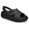 Crocs Minimal Casual Outdoor Breathable Single Strap Sandals Women Black 209407-060