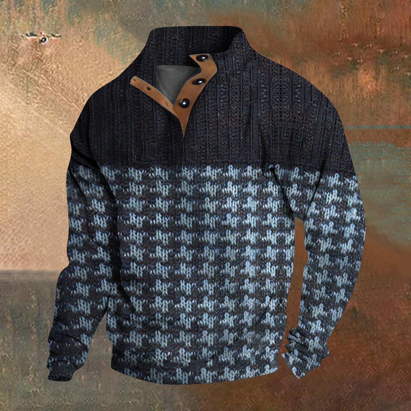 

Весенне-осенняя мужская толстовка с воротником-стойкой на открытом воздухе, повседневные свитера, топы S