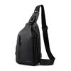 Men's Sling Bag Multi-Functional Chest Bag with Headphone Jack Modern Crossbody Bag for Phone & Essentials