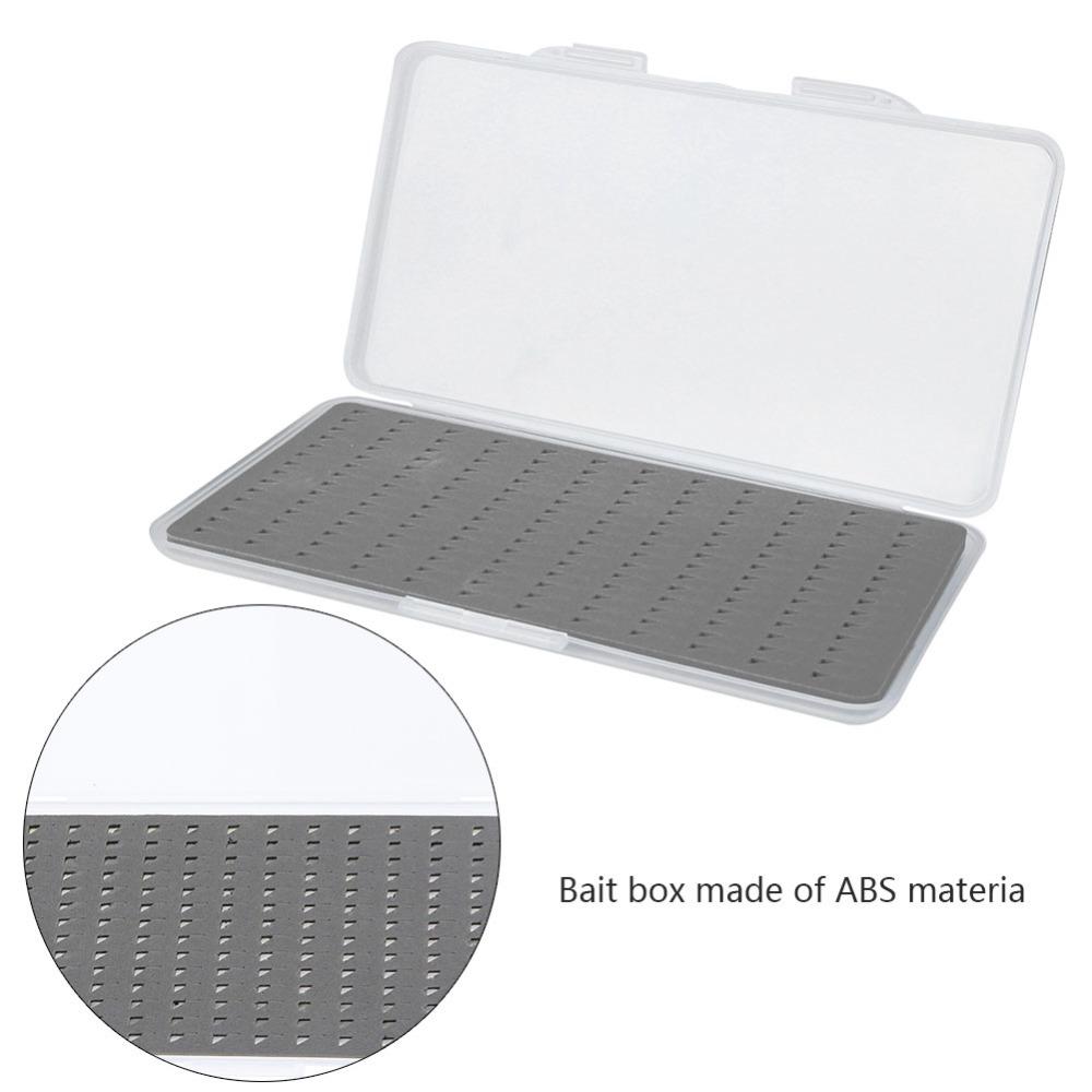 Portable ABS Fly Fishing Box Lightweight Waterproof Fishing Bait Box Clear Lid Fishing Lure Case Outdoor Activities