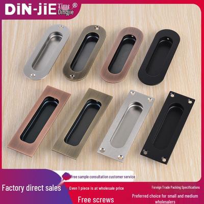 Einlass-Schiebetürgriff aus Edelstahl 304 mit versteckter Befestigung