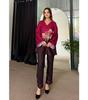 Women Designer Party Wear Malai Satin Silk Cord Set Indian Bollywood Top Tunic Kurti