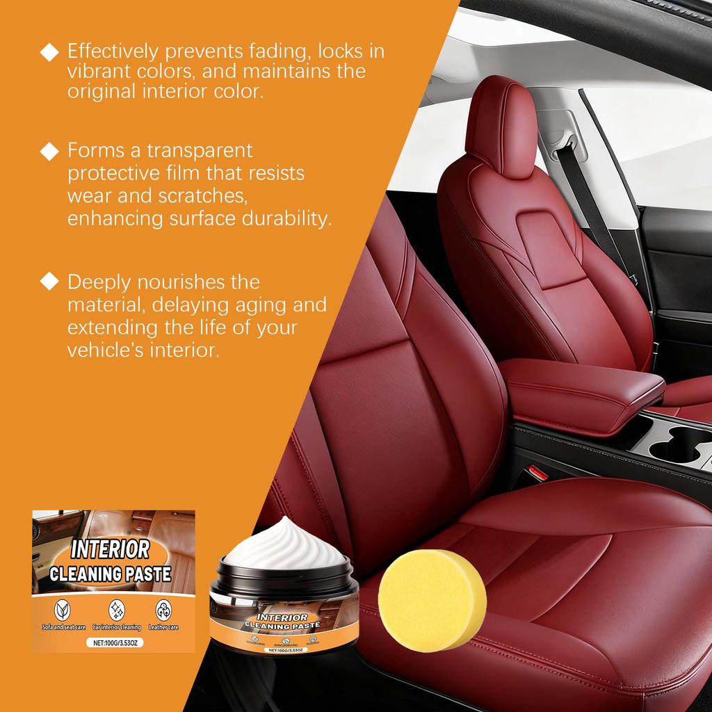 Mehrzweck-Auto-Lederreiniger, geeignet für die tägliche Reinigung und Pflege von Autoinnenräumen, Sofas und Sitzen.