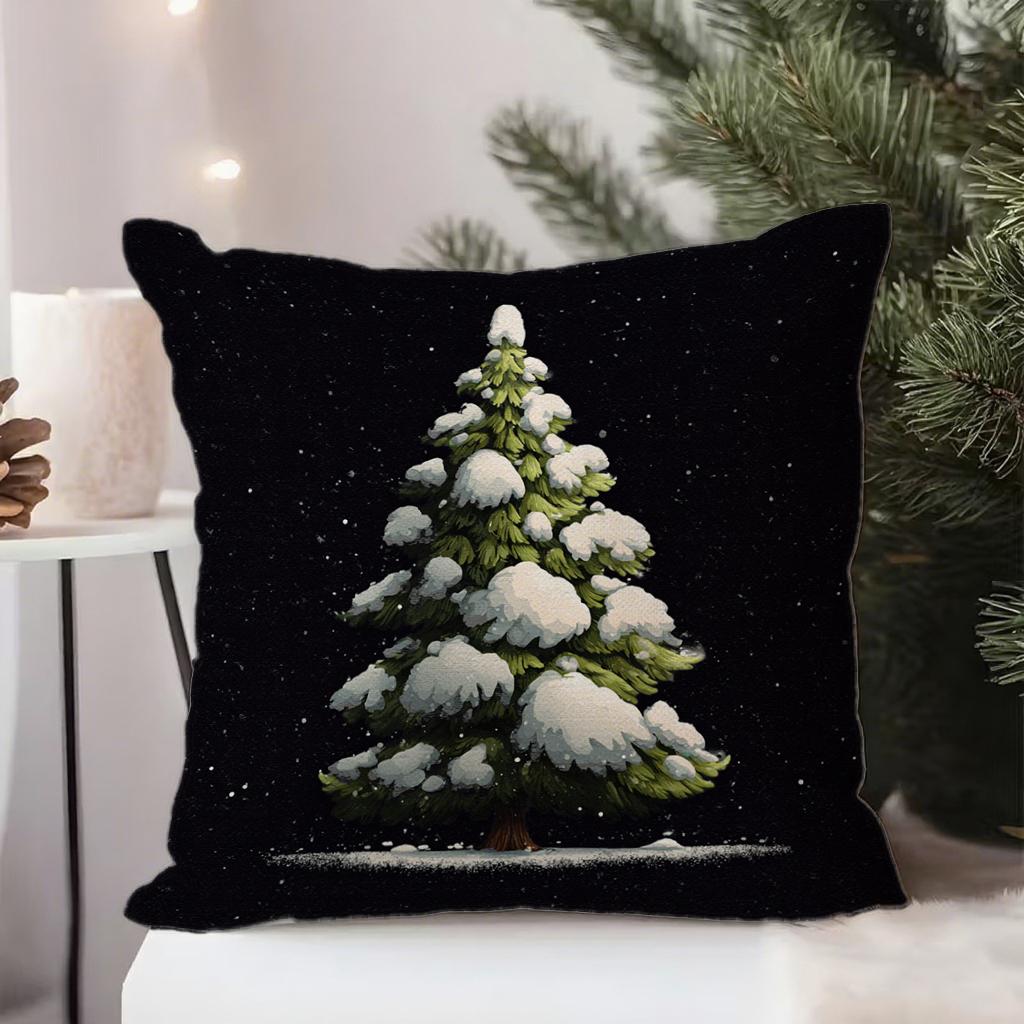 Christmas Tree Pillowcase With Ornamentssuitable For Sofa Car Bedroom Decorative Cushion Cover Pillow Cover