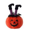 Soft Pumpkin Throw Pillow Funny Witches Boot Leg Pumpkin Doll Pumpkin Plush Toy  Home Decoration