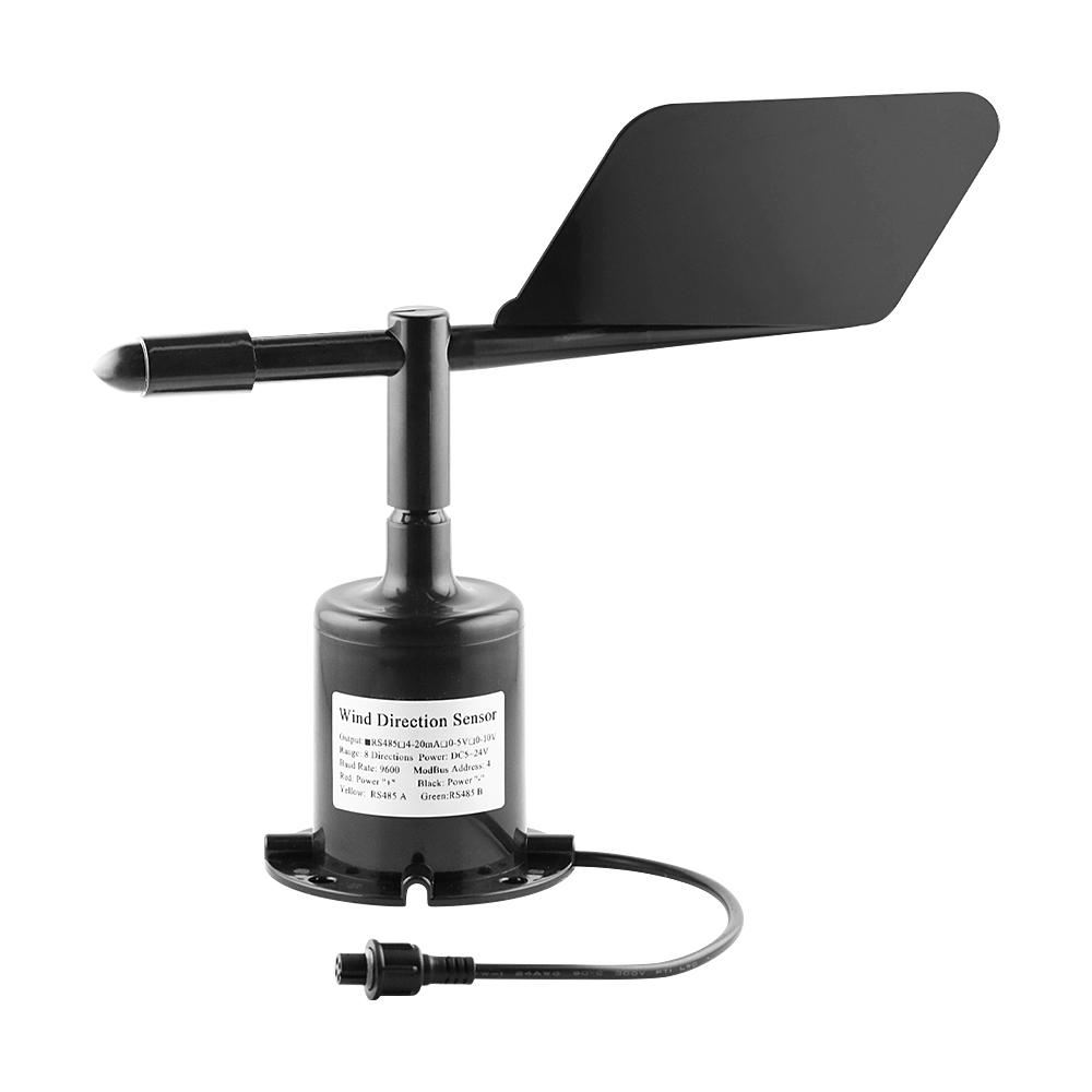 Weather Station Outdoor 3 Cup Anemometer Sensor 60m/s Output RS485 4-20MA 0-5V Polycarbon Fiber Wind Speed Wind Direction Sensor