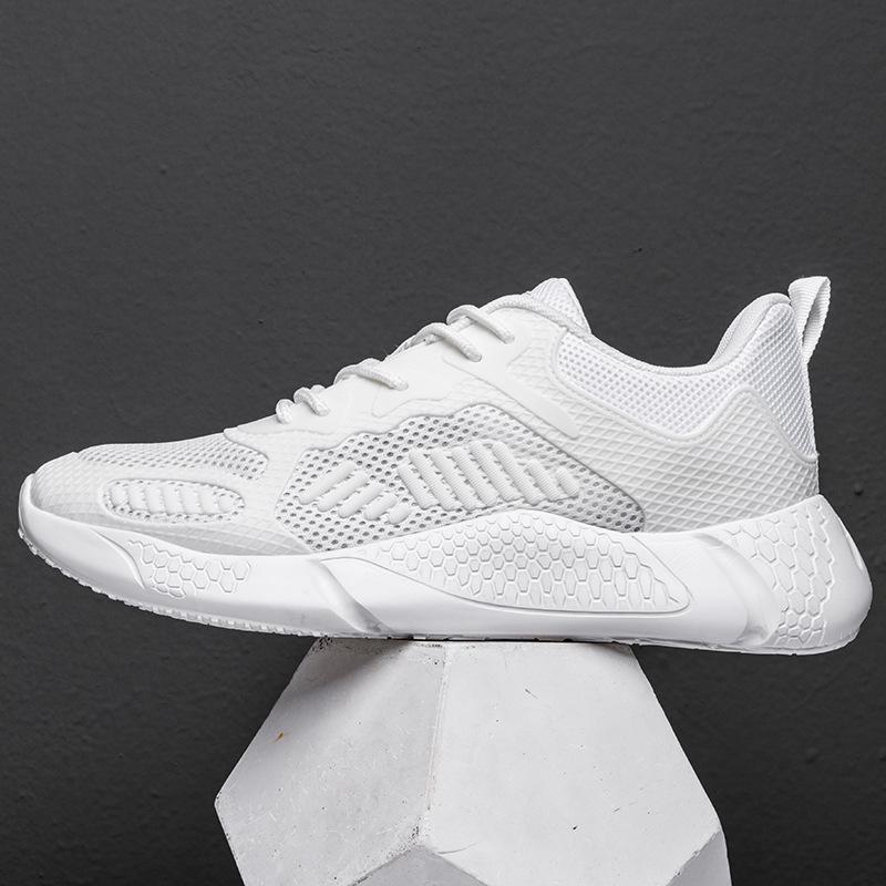

Couple men s and women s outdoor little white shoes fashion men s casual shoes breathable mesh platform dad shoes trendy men s shoes 44 білий