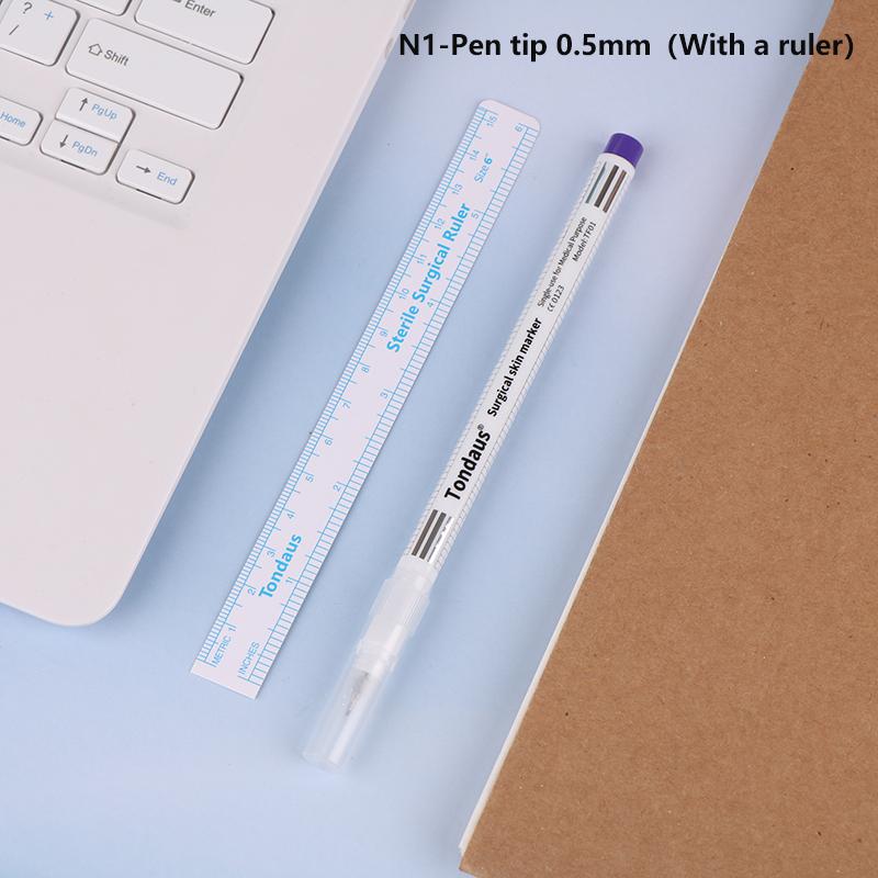 Steriler Markierungsstift für koreanische Tätowierungen, chirurgischer Markierungsstift für Augenbrauen, wasserdichter weißer schwebender Positionierungsstift für die Lippenlinie