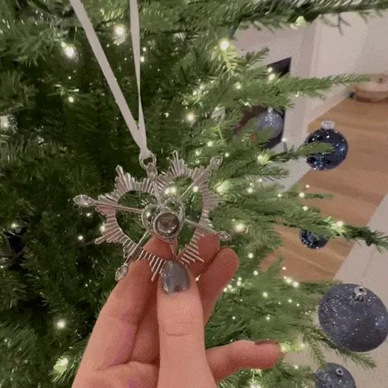 Personalized Angel Heart Ornament with Custom Photo for Thanksgiving and Christmas