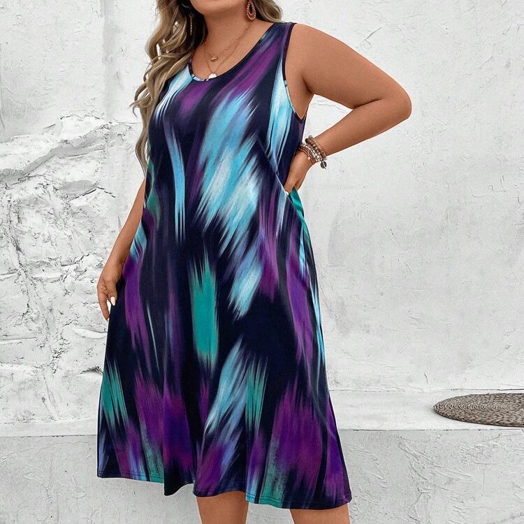 Вечерние платья Темпераментная сетка Элегантные платья Платья подружки невесты принцессы XL фиолетовый