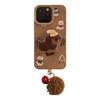 Suede Cartoon Sausage Suitable for Iphone16 IPhone Case 15pro Max Stand 14 Plush Rope 13