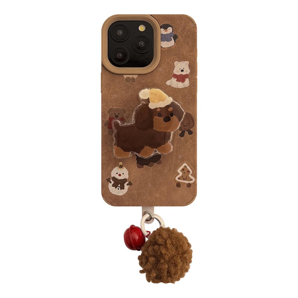 Suede Cartoon Sausage Suitable for Iphone16 IPhone Case 15pro Max Stand 14 Plush Rope 13