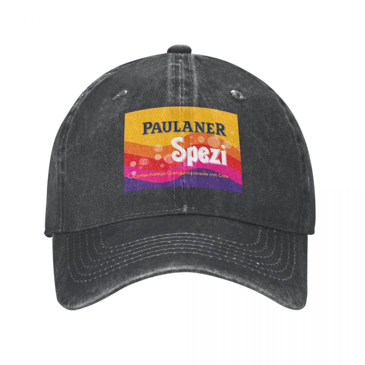 

Бейсбольные кепки Paulaner Spezi, аксессуары для напитков для женщин унисекс, модная джинсовая шляпа для папы с потертостями One Size