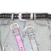 Cinture in vita con strass regolabili per jeans Cintura glitterata per donna Cowboy Cowgirl Adolescenti Gonna jeans femminile Cintura