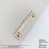 Wavy Rust Resistant Cabinet Door Handles Zinc Alloy Sleek Pulls for Bedroom Wardrobe Cupboard Home Upgrade