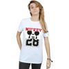 Disney Womens/Ladies Mickey Mouse Notorious Split Cotton Boyfriend T-Shirt