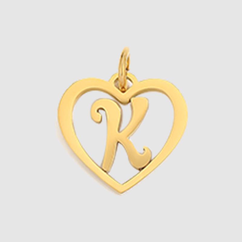 eManco English Alphabet Pendants: Stainless Steel Jewelry Accessories for DIY Projects.