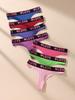 7Pcs/Set Women Thongs Sexy Underwear Low Waist Panties Sport Girls Briefs Cotton G-String Breathable XS-L Panty Female Lingerie