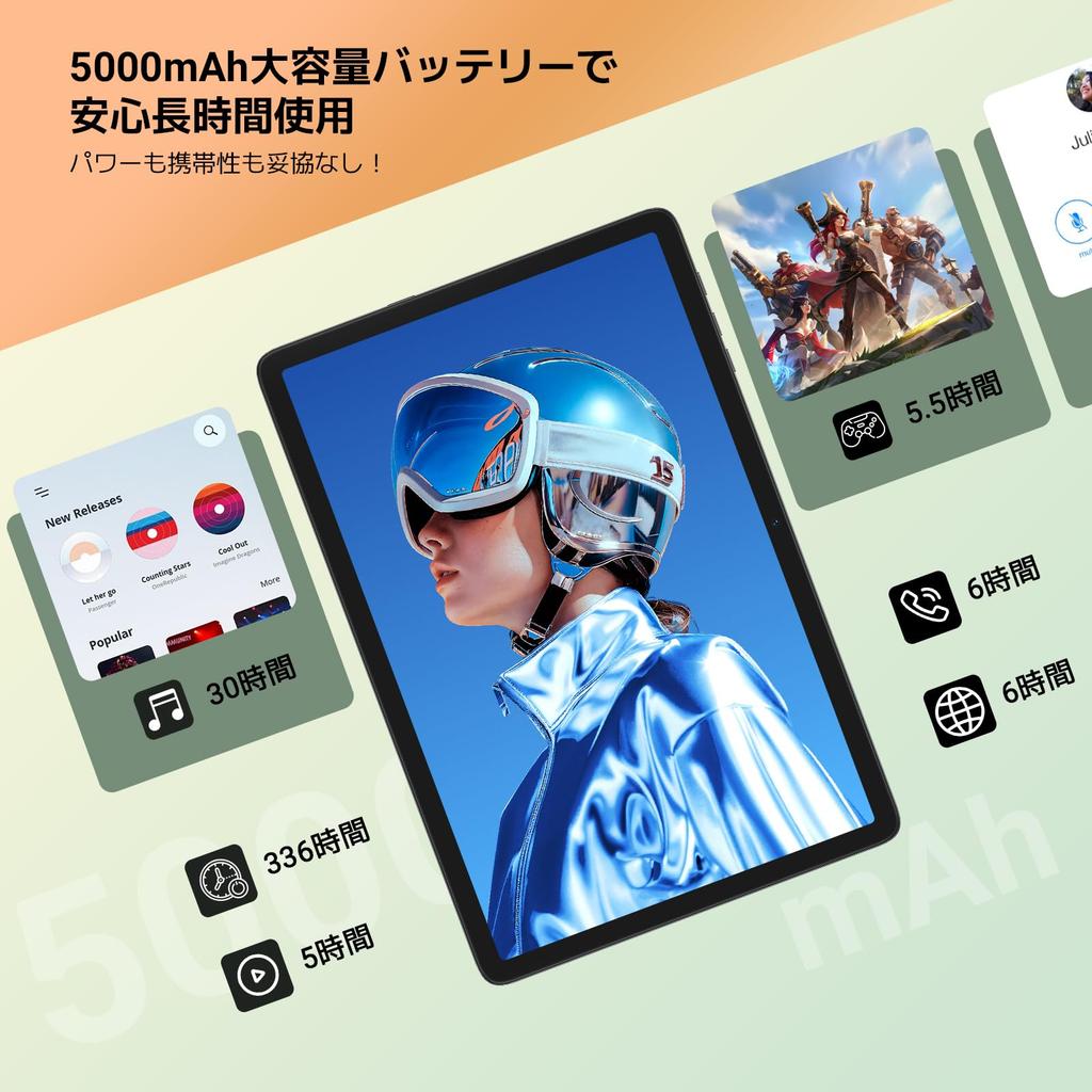 Tabwee T20 Android 15 Tablet PC with Android 15 Unisoc T606 Widevine L1 Face Wireless Split GMS 5G and Protective and Screen 10-inch Wi-Fi