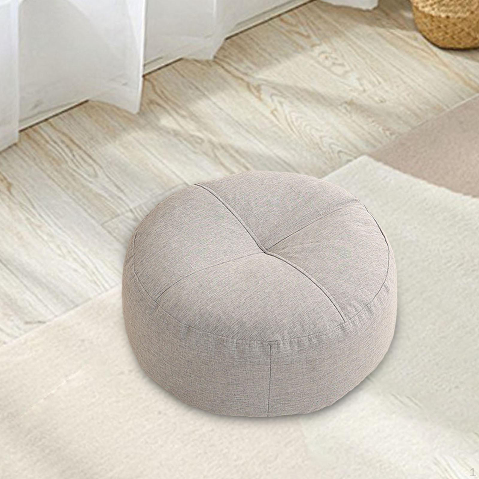 

Круглая напольная подушка для релаксации светло-серый