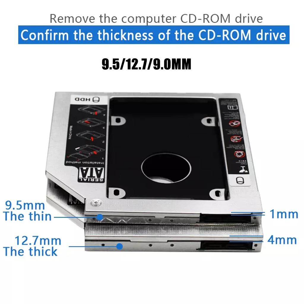 9,0 9,5 12,7mm HDD Caddy SATA3 Alle Aluminium Notebook Mechanische Träger Disk SSD 2,5-zoll SSD B R0Q2