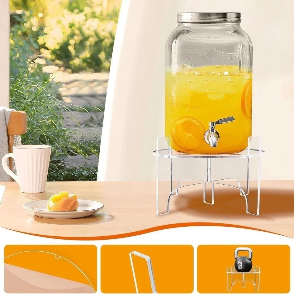 Acrylic Beverage Kettle Support Bracket Transparent Foods Organizer Stand  Kitchen