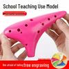 Alto AC 12-Hole Resin Ocarina - Beginner Level, Drop-Resistant, C Tone, Professional Instrument with Free Engraving
