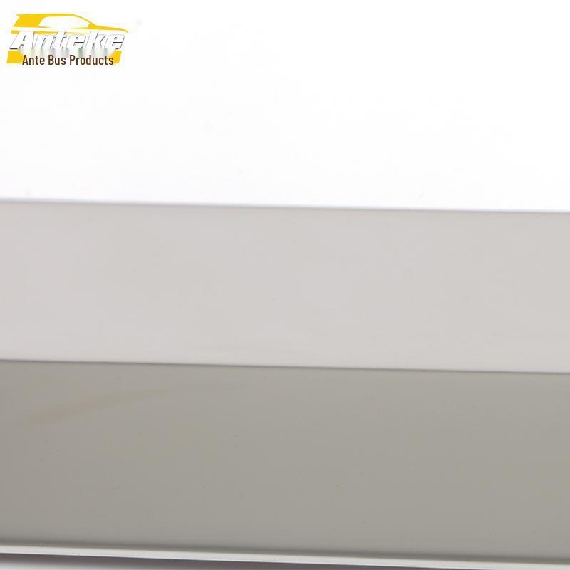 21 Mocha Front Bumper Trim: Stainless Steel Lip and Anti-Scratch Strip Modification.