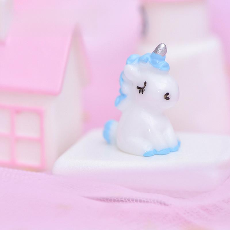 Cute Resin Mini Unicorn Decorative Figures Ideal For Terrariums And Moss Micro Landscapes