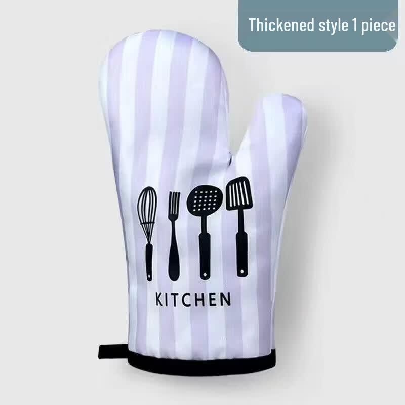 Qiwei Heat Resistant Leather Oven Glove